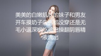 美美的白嫩肌肤的妹子和男友开车摸奶子内裤都没穿还是无毛小逼深喉吃鸡巴操翻阴唇精液流出